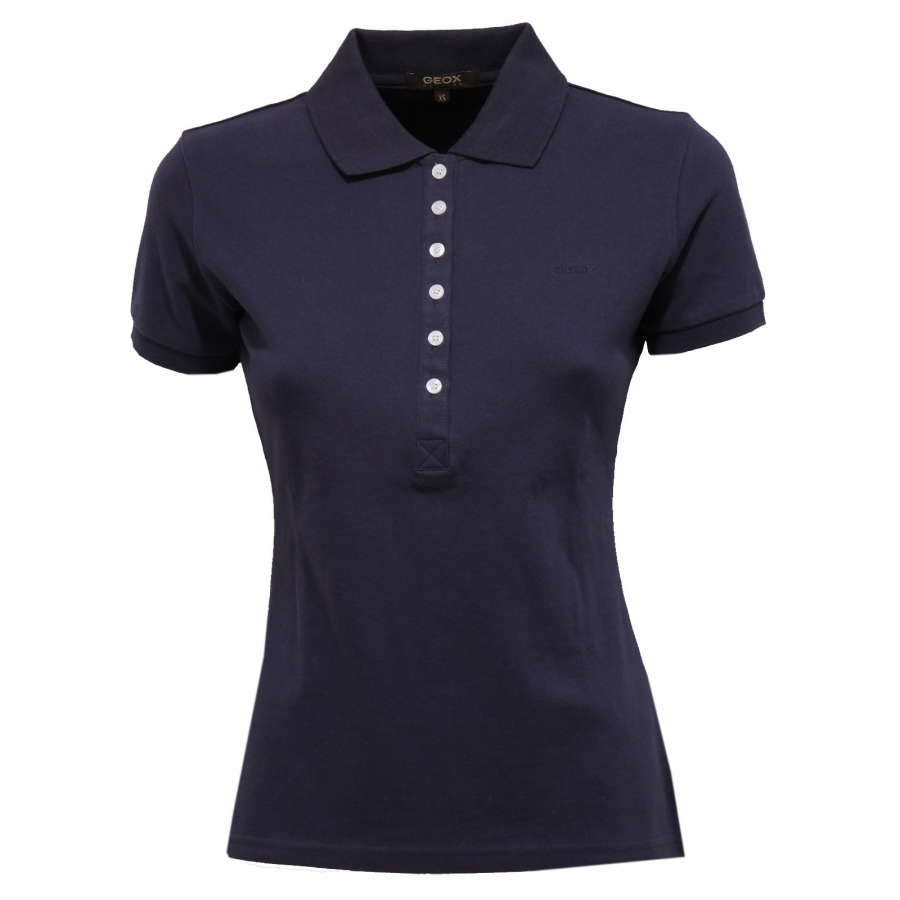 8211K polo donna GEOX RESPIRA blue polo t shirt woman