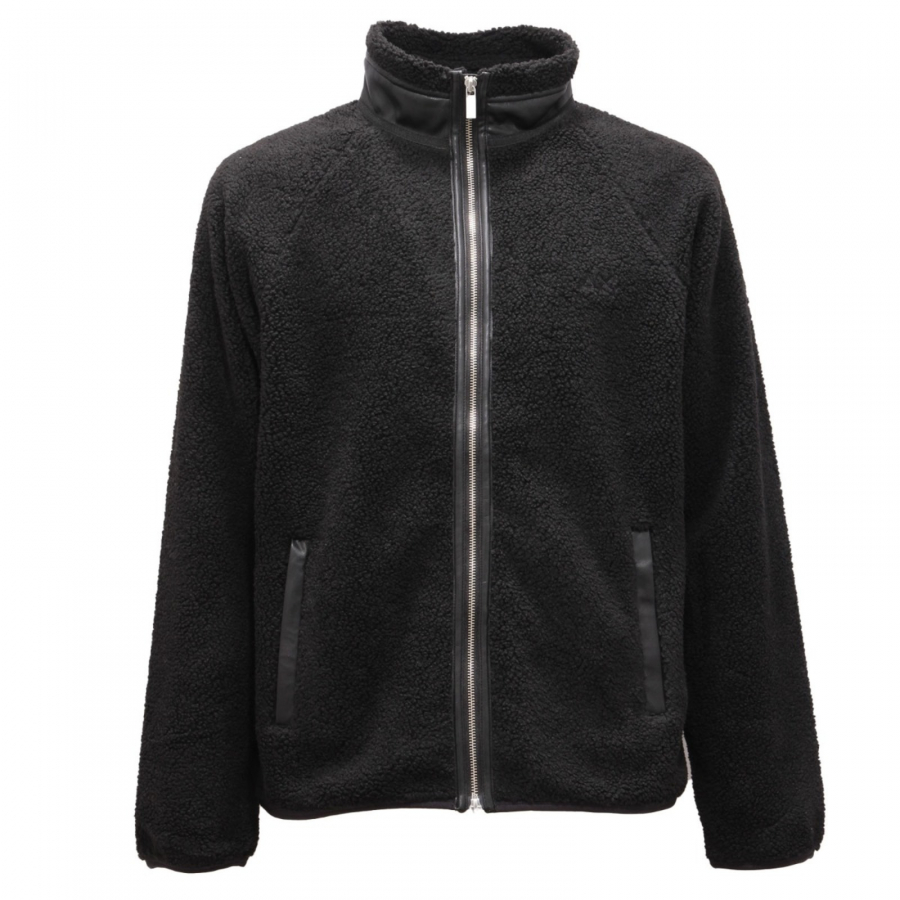 8393AI giubbotto orsetto uomo SUN 68 man teddy jacket black