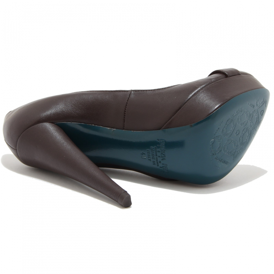 84492 decollete PATRIZIA PEPE scarpa donna shoes women marrone