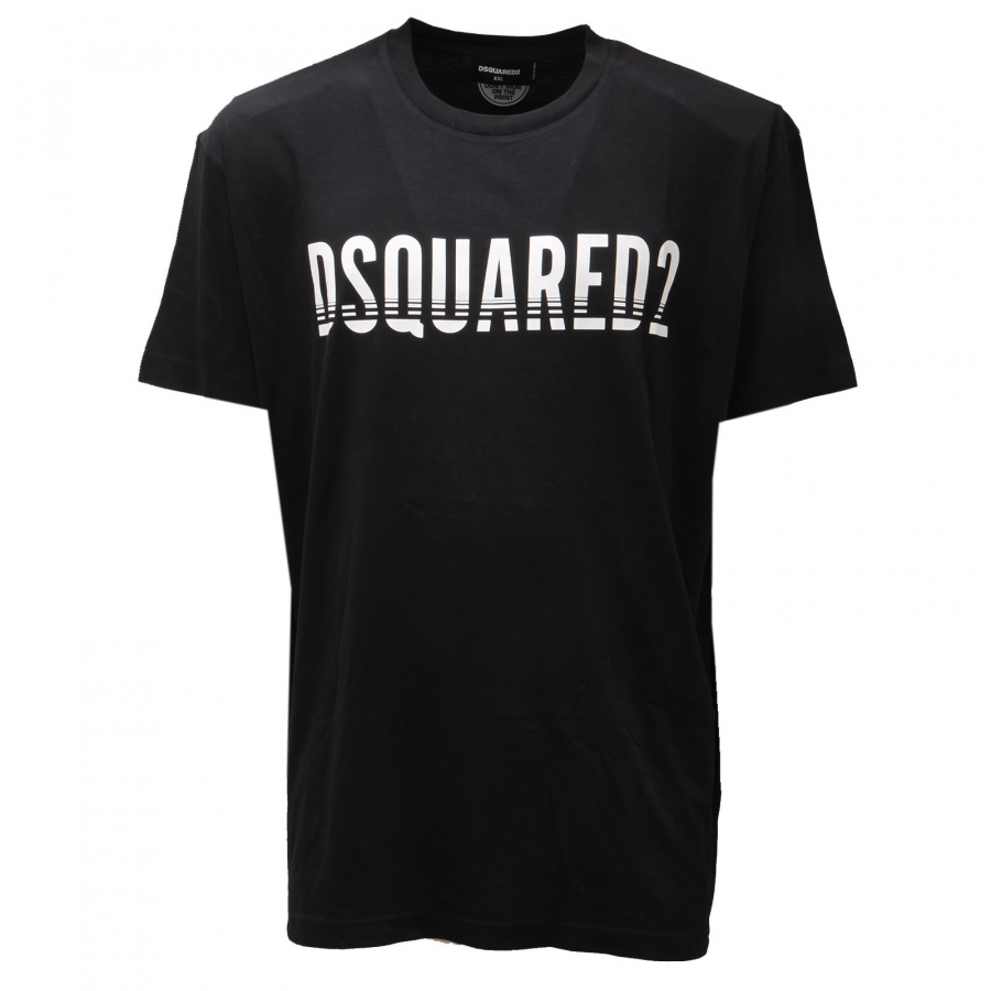 8810AD maglia uomo DSQUARED2 black cotton t shirt man