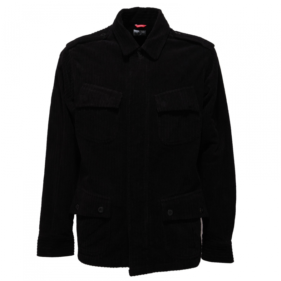 8892AB giacca camicia uomo BAGUTTA velvet black shacket men
