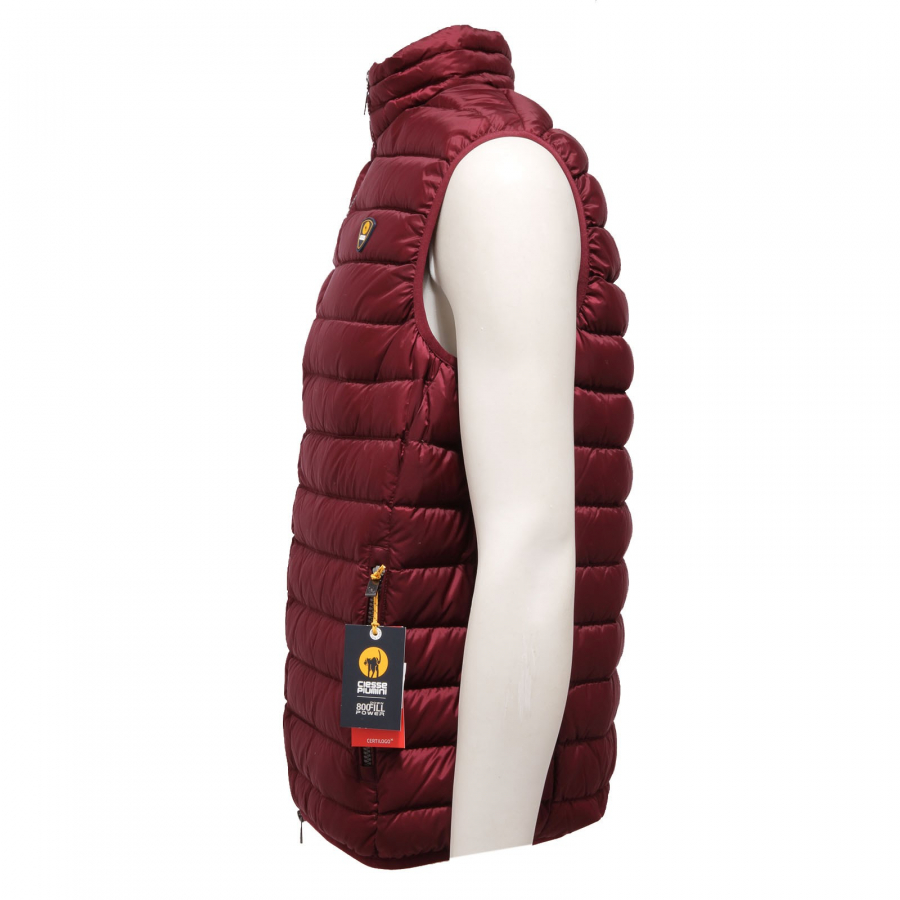smanicato uomo CIESSE PIUMINI 800 gr bordeaux sleeveless jacket men