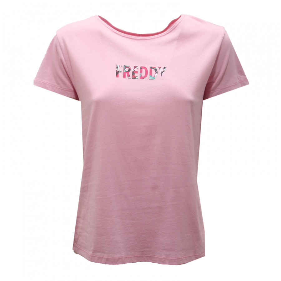 Freddy T-shirt manica corta donna con scritta: in offerta a 19.99€ su