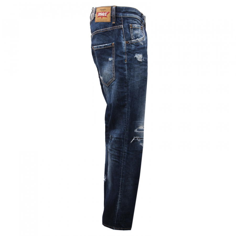 9367AD jeans uomo DSQUARED2 blue denim pants man
