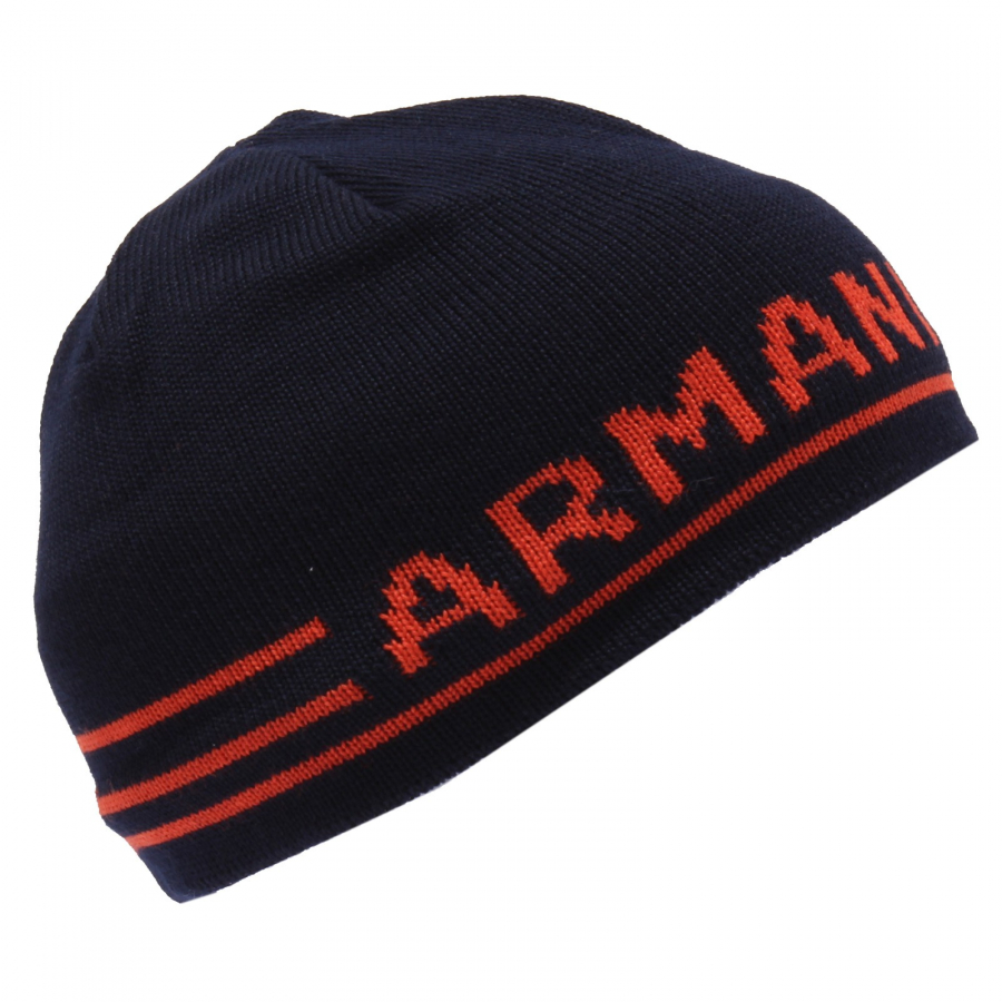 9385X cuffia BOY bimbo ARMANI JEANS blue orange mix wool beanie hat