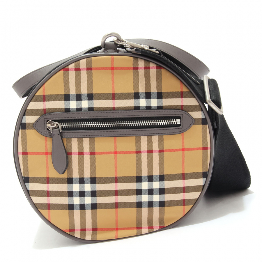9427AE borsone uomo BURBERRY KENNEDY black check sport travel bag
