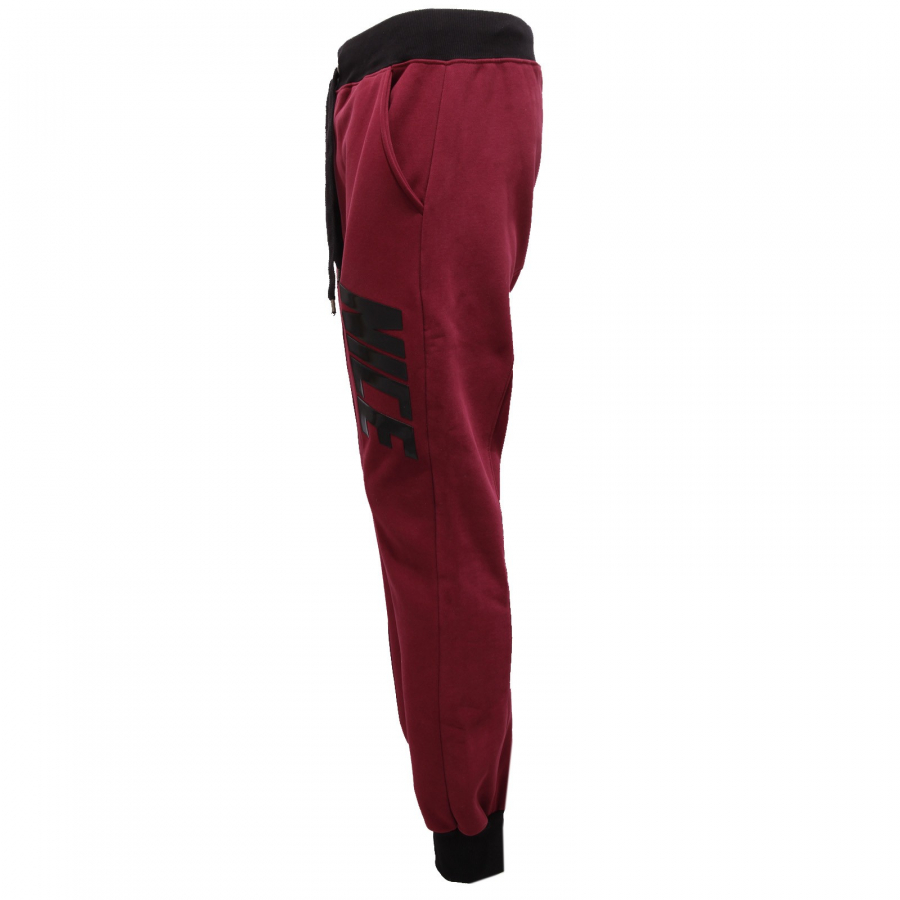 9483V pantalone tuta uomo NICEBRAND bordeaux trouser sweatpant men