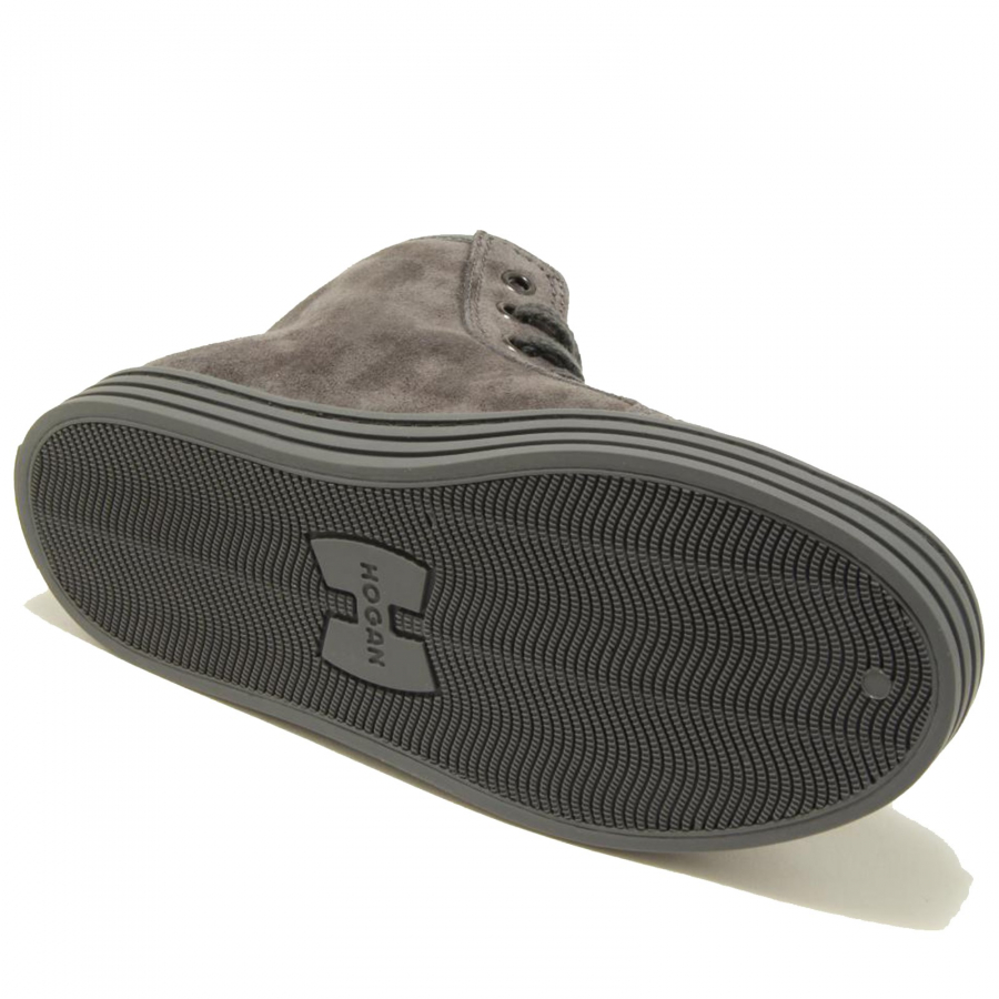 9492F sneaker grigia HOGAN REBEL R 141 BORCHIE STRASS scarpa