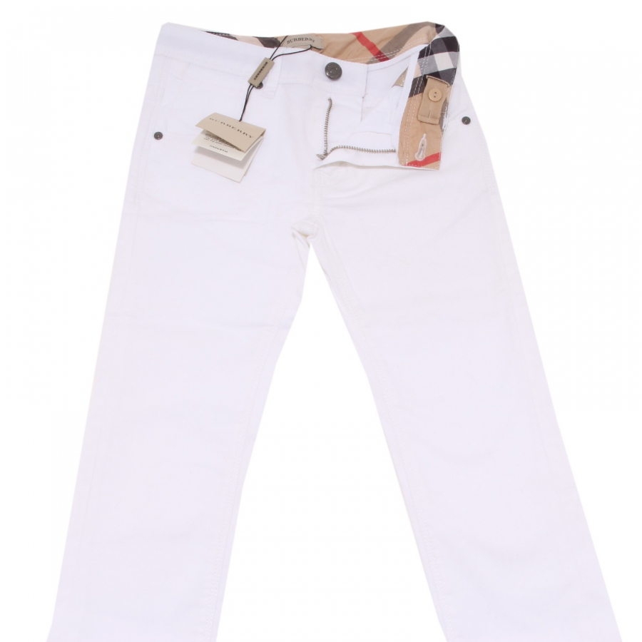 Burberry jeans kids white online