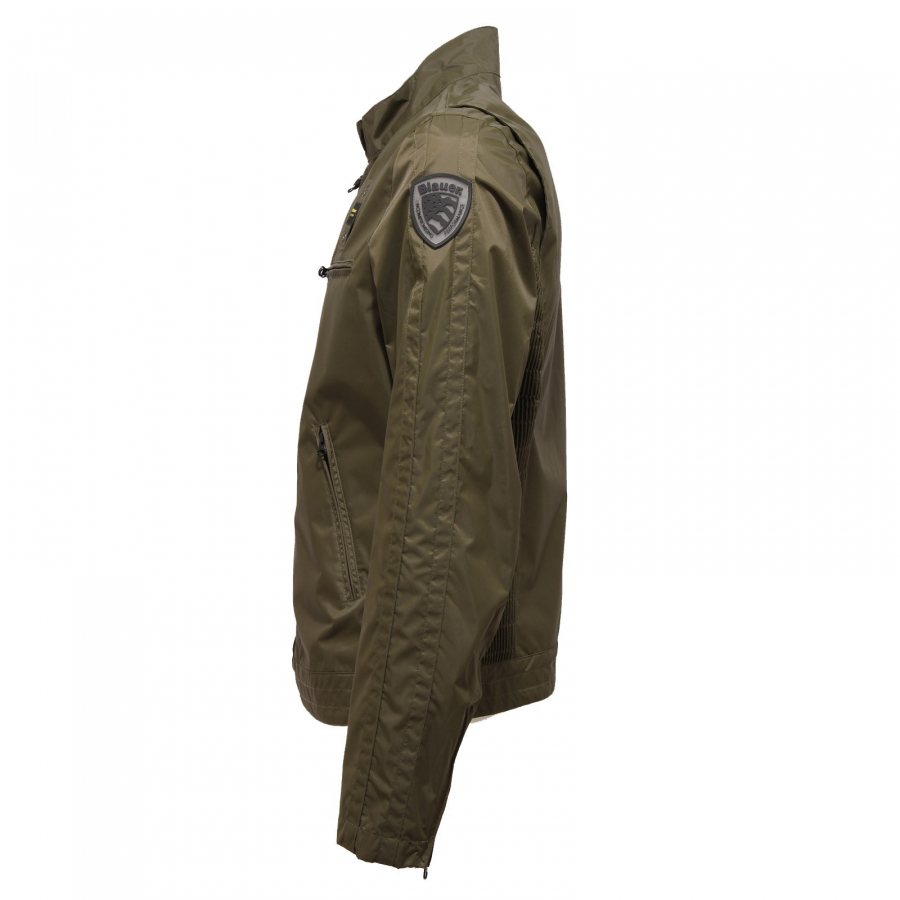 9681T giubbotto uomo BLAUER antivento verde green jacket men