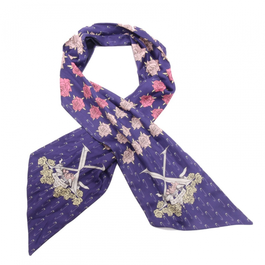 9773AI foulard da borsetta donna RICHMOND 'X woman scarf purple