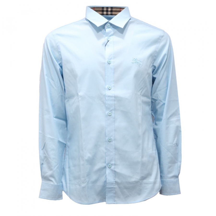 9904AI camicia uomo BURBERRY SERJEANTS men cotton shirt light blue