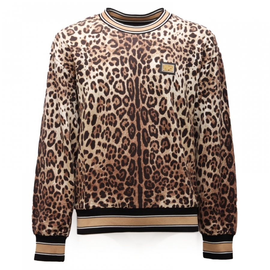 Felpa leopardata uomo deals
