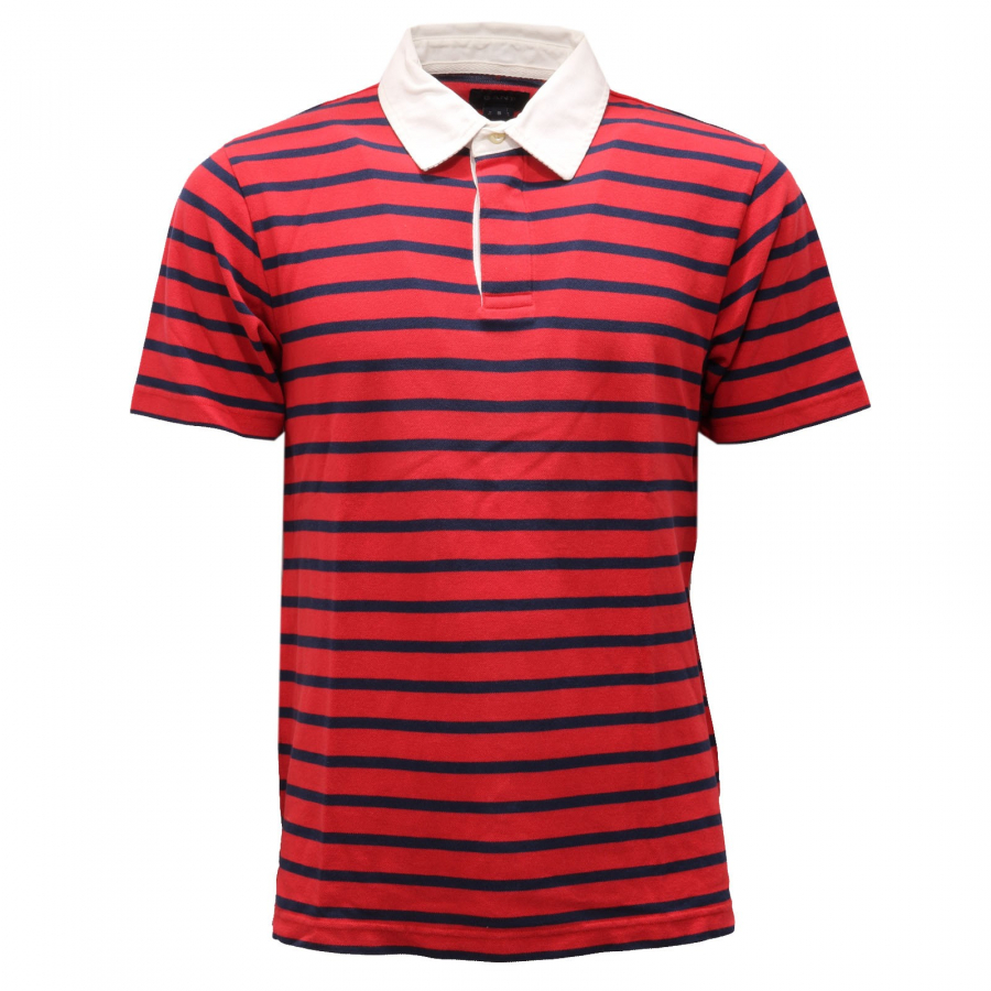 9994AC polo uomo GANT red blue cotton polo shirt man