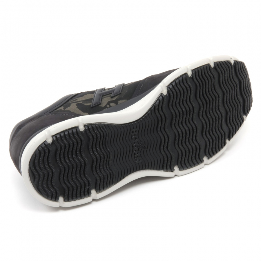sneaker uomo HOGAN TRADITIONAL scarpa mimetico nero shoe man