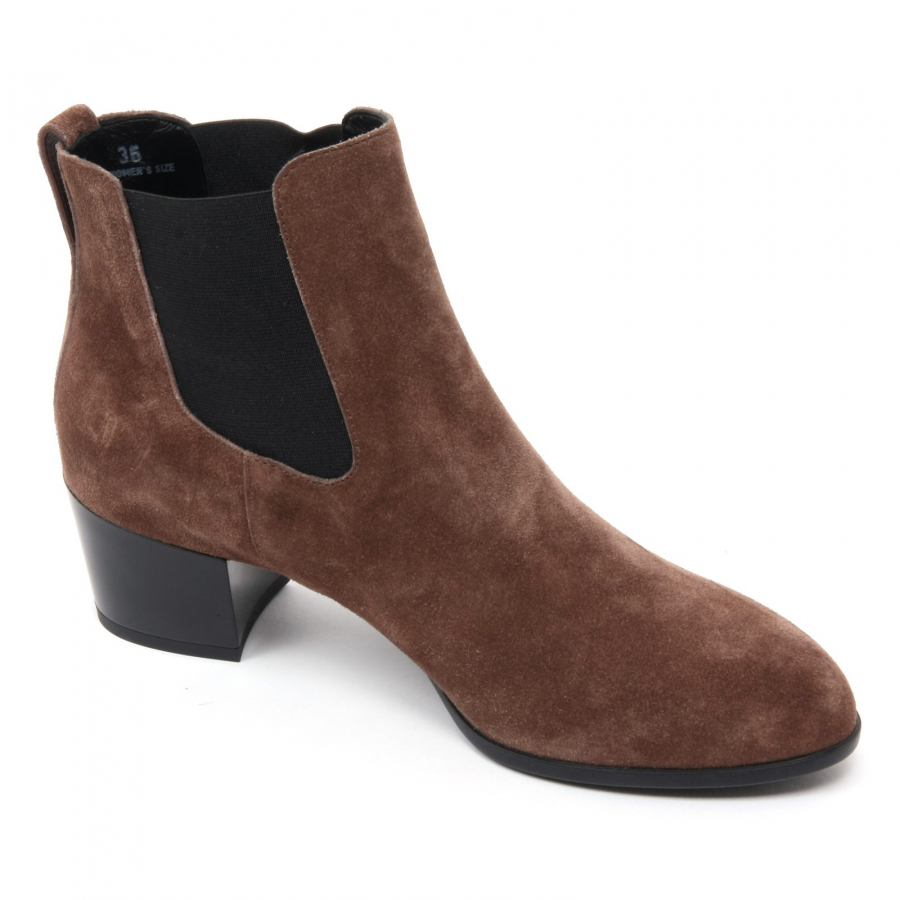 B7570 tronchetto donna HOGAN H272 stivaletto marrone chiaro boot shoe woman
