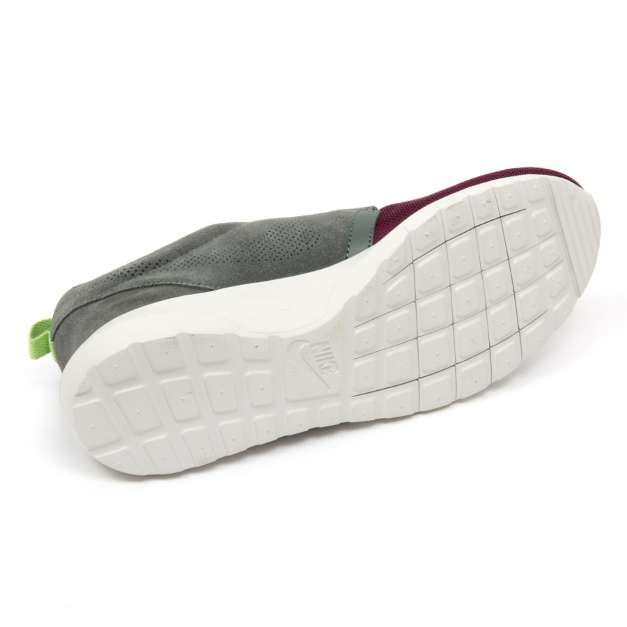 B8749 sneaker uomo NIKE ROSHERUN NM FB scarpa bordeaux verde shoe man