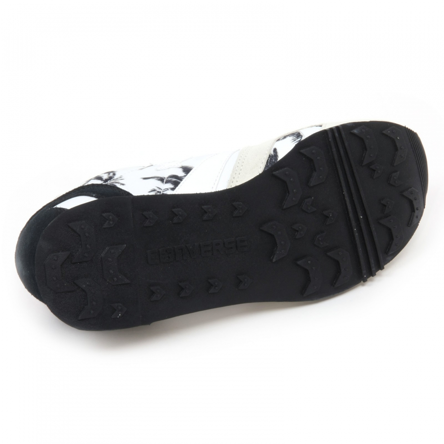 B8793 sneaker donna CONVERSE AUCKLAND RACE scarpa bianco nero shoe woman