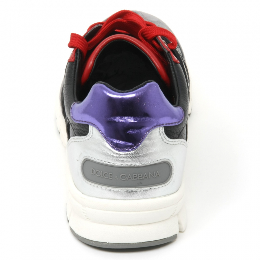 B8935 sneaker uomo DOLCE&GABBANA D&G scarpa rosso/grigio/nero shoe man