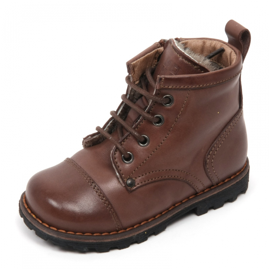 C1322 scarponcino bimbo MOMINO ALFA scarpa anfibio marrone boot shoe kid
