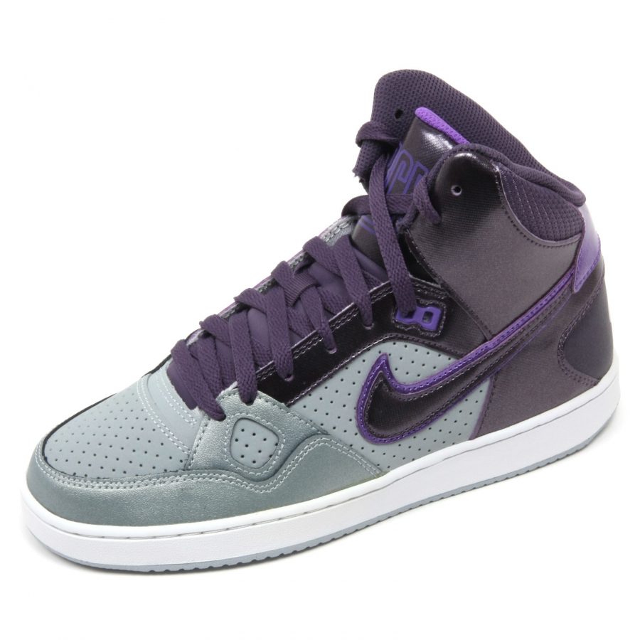 Gimnasia Sitio de Previs chocar C2838 sneaker donna NIKE SON OF FORCE MID scarpa viola/grigio shoe woman