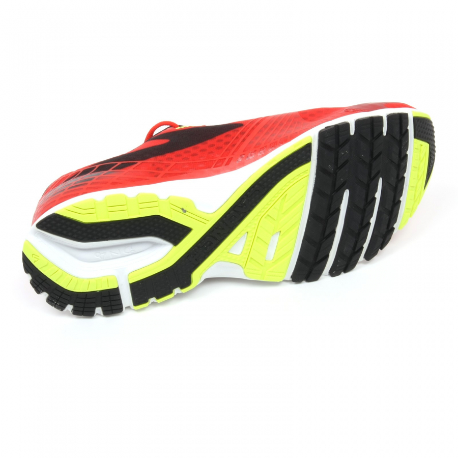 C4882 sneaker uomo BROOKS LAUNCH 3 rosso nero shoe man