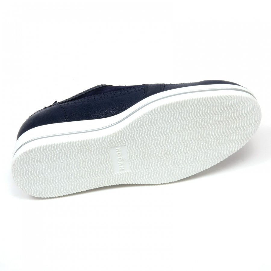 C8070 scarpa inglese donna HOGAN H323 n. route zeppa derby blu
