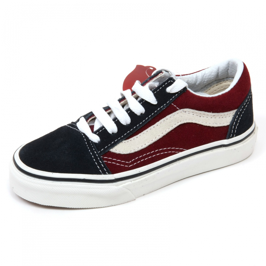 sneakers bimbo VANS SKOOL blu/bordeaux shoe kid