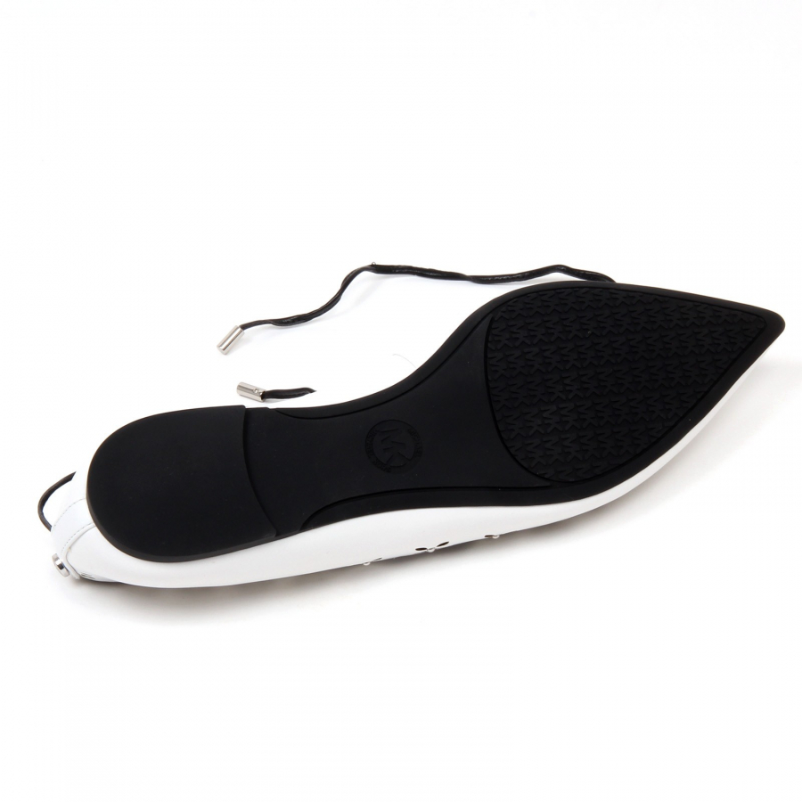 C9868 ballerina donna MICHAEL KORS THALIA FLAT scarpa bianco shoe