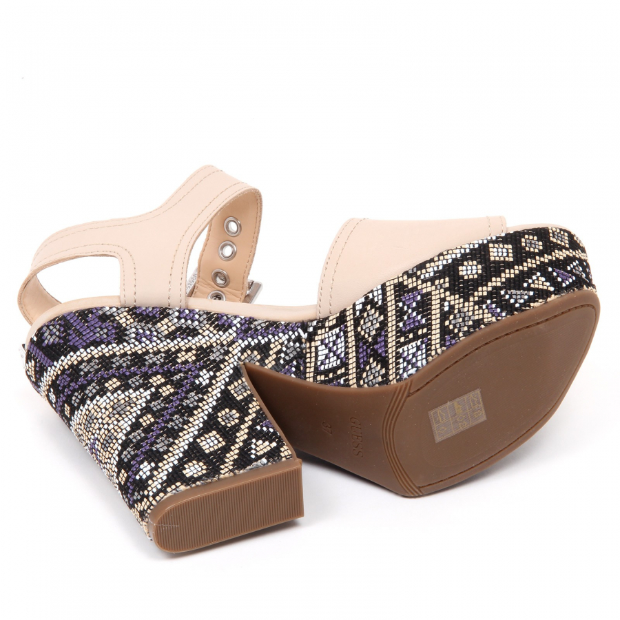 Sandali guess deals con zeppa