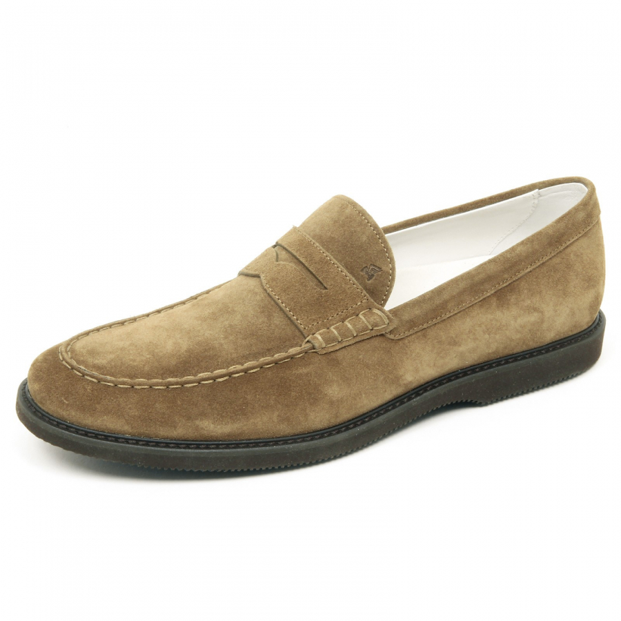 D2428 mocassino uomo HOGAN CLUB GUARDALO L marrone loafer shoe man