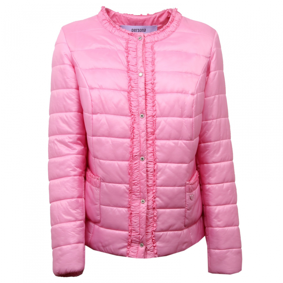 D5178 piumino donna PERSONA 100 grammi giubbotto rosa jacket woman