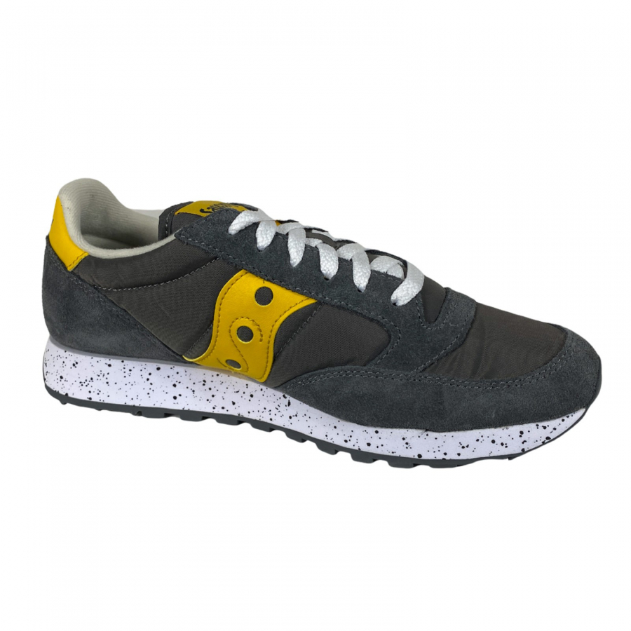 E36 sneakers uomo SAUCONY JAZZ grey yellow shoes men