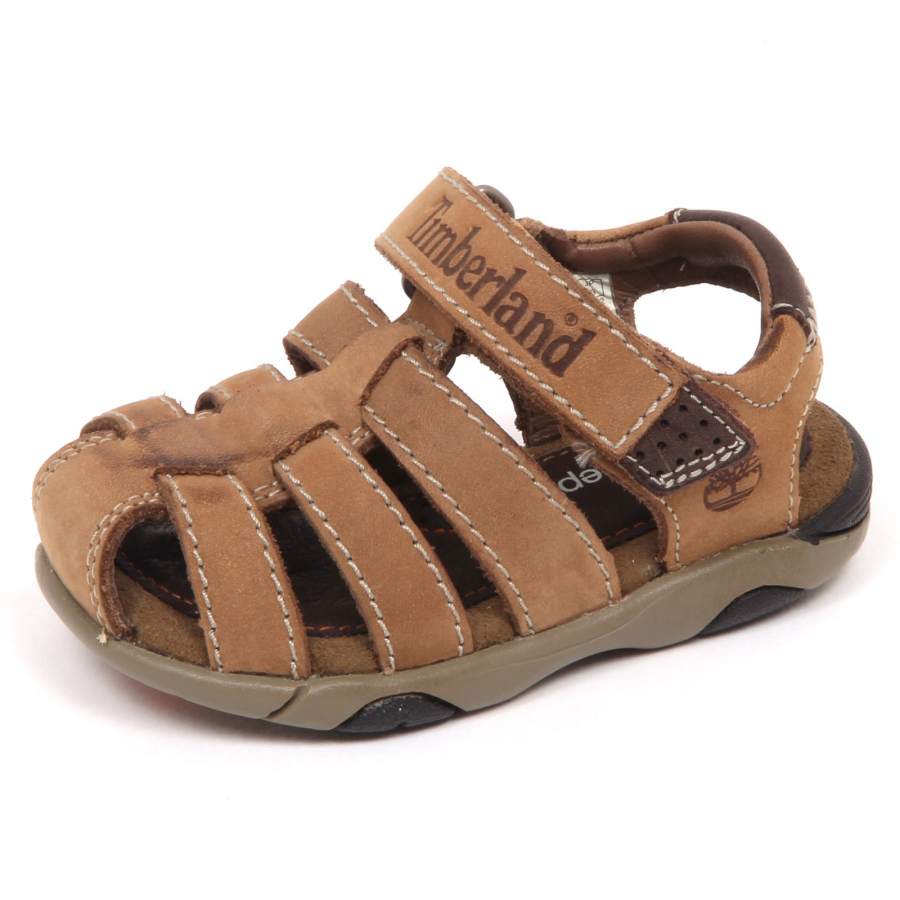 E6280 sandalo bimbo brown TIMBERLAND scarpe vintage effect shoe