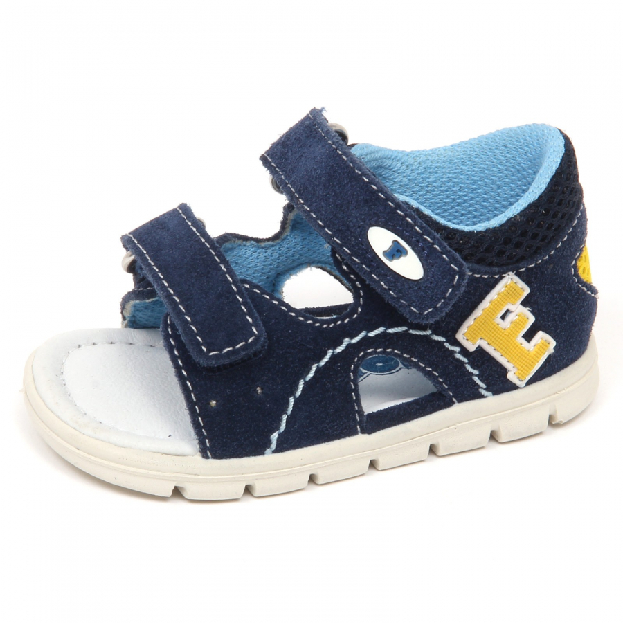 E6966 sandalo bimbo blu kickers road scarpe vintage effect shoe baby kid boy 