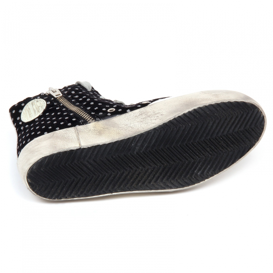 E8340 sneaker bimba girl velvet GOLDEN GOOSE FRANCY scarpe vintage shoe