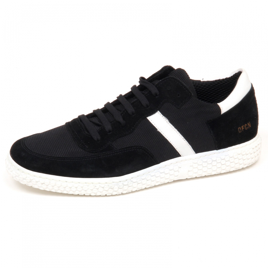 E9360 sneaker uomo black OFFICINA 36 scarpe suede/tissue shoe man