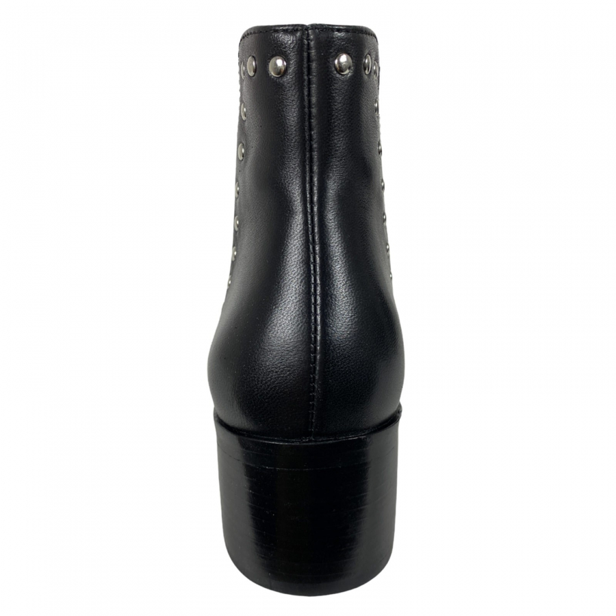 F05 tronchetto donna black STEVE MADDEN CADE leather shoe boot woman