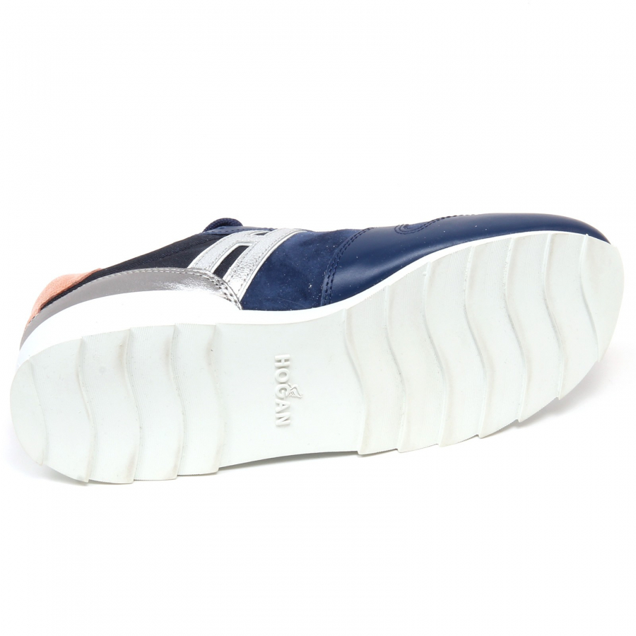 F3830 sneaker donna blue/silver/pink HOGAN R261 scarpe shoe woman