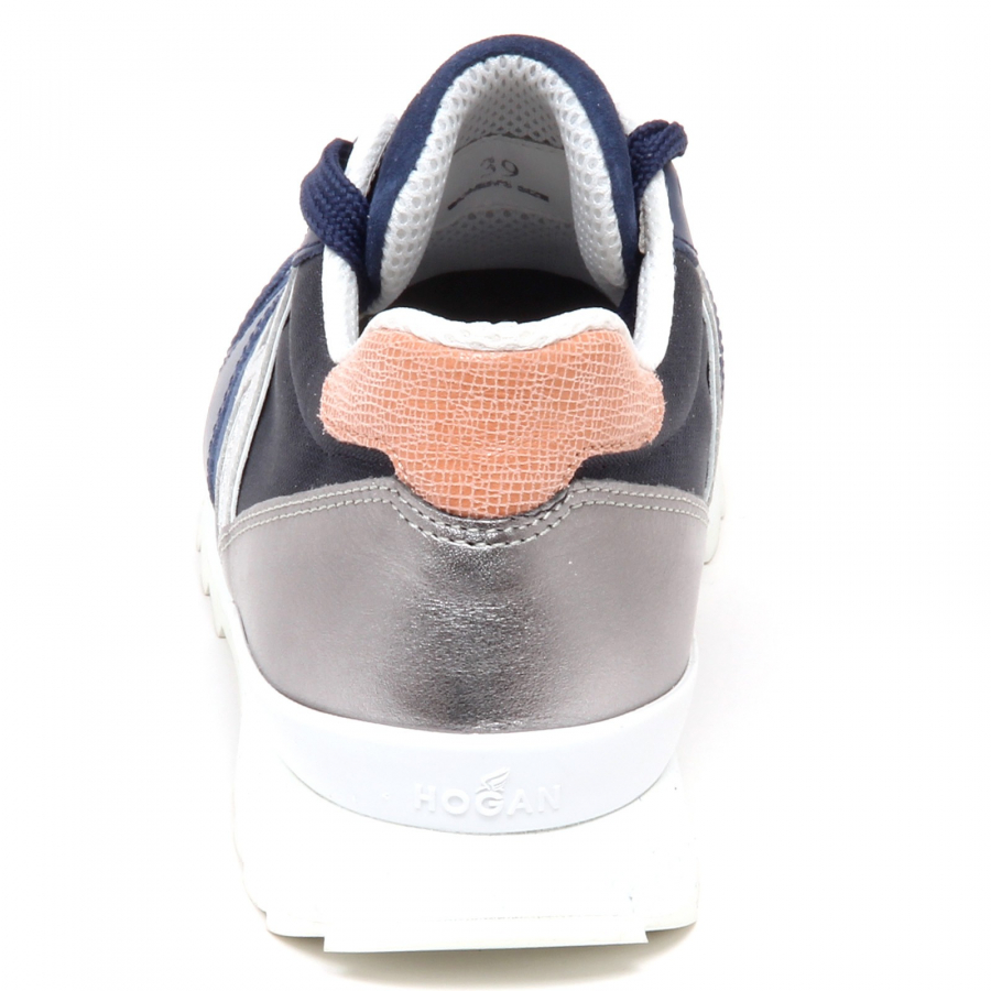 F3830 sneaker donna blue/silver/pink HOGAN R261 scarpe shoe woman
