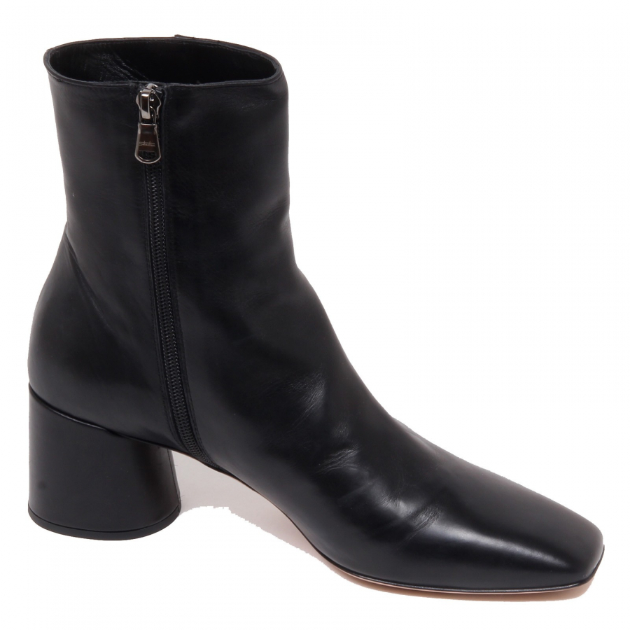F6252 tronchetto donna black SEBASTIAN scarpe boot shoe woman