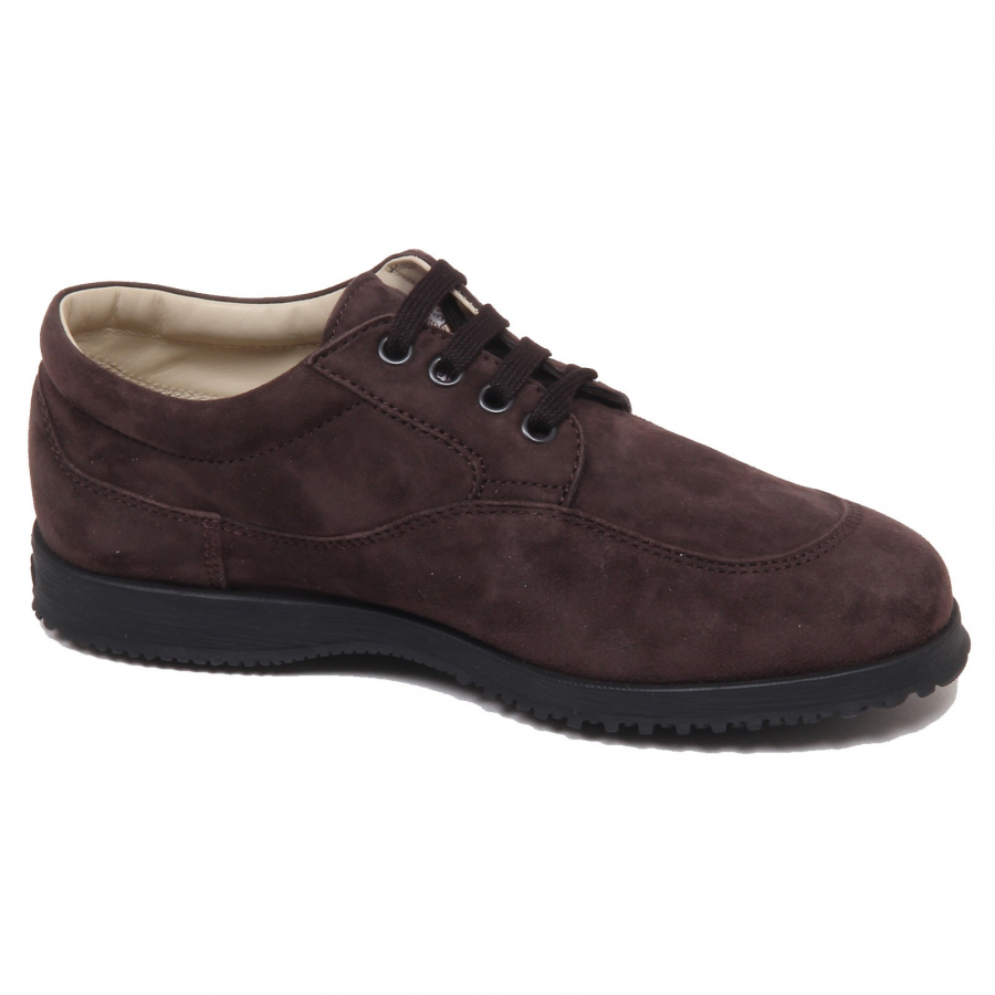 F6358 sneaker donna dark brown HOGAN TRADITIONAL scarpe shoe woman