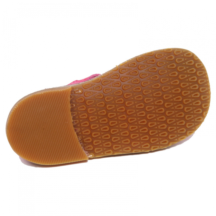 F7994 sandalo bimba girl fucsia PEPE suede vintage effect shoe