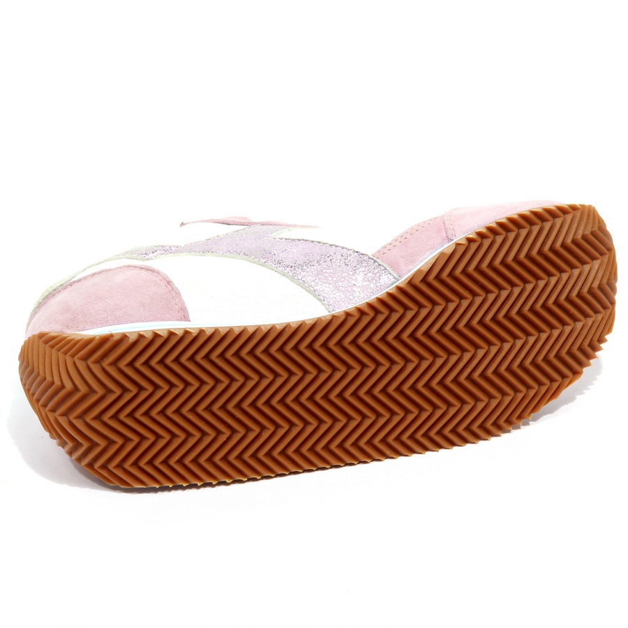 F9614 sneaker donna pink orange DIADORA HERITAGE EQUIPE stone wash