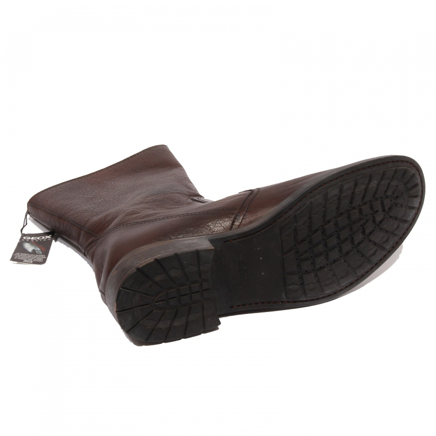 stivale uomo dark brown GEOX scarpe vintage effect boot shoe man