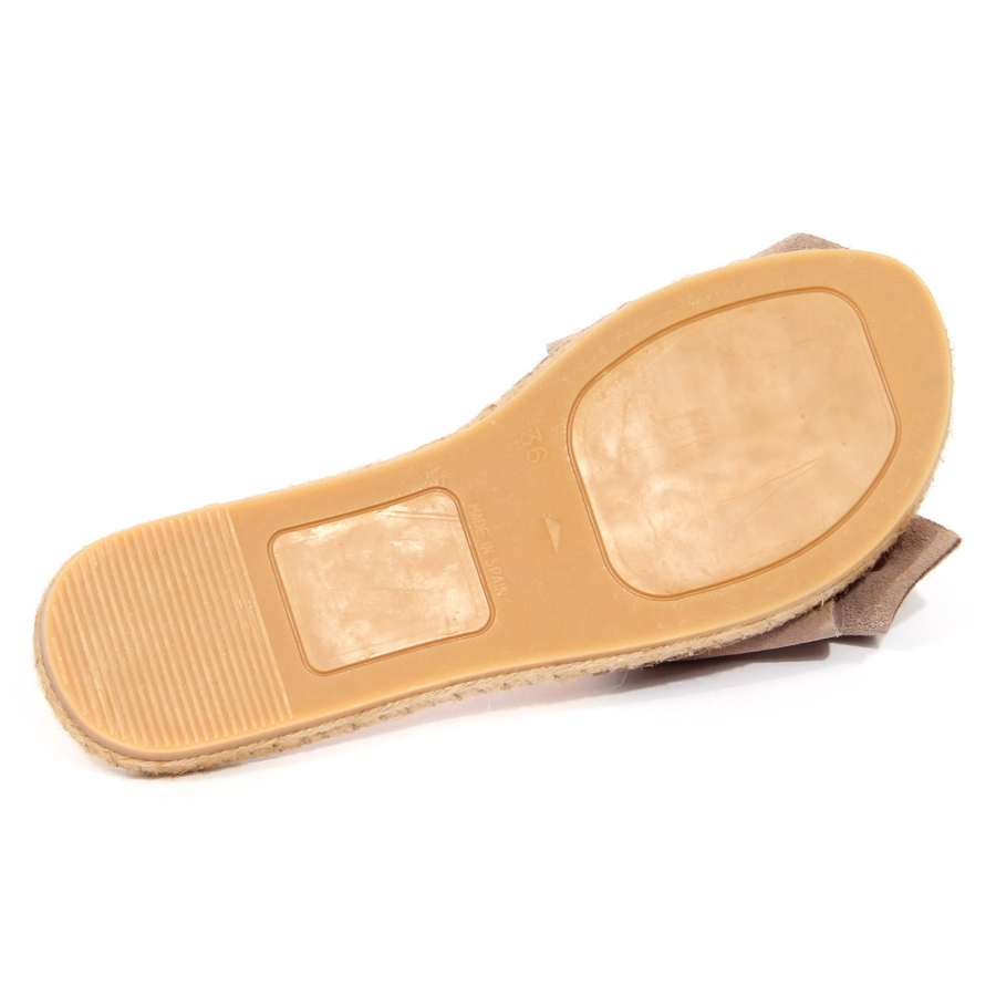 ciabatta espadrillas donna MANEBI light brown slipper woman