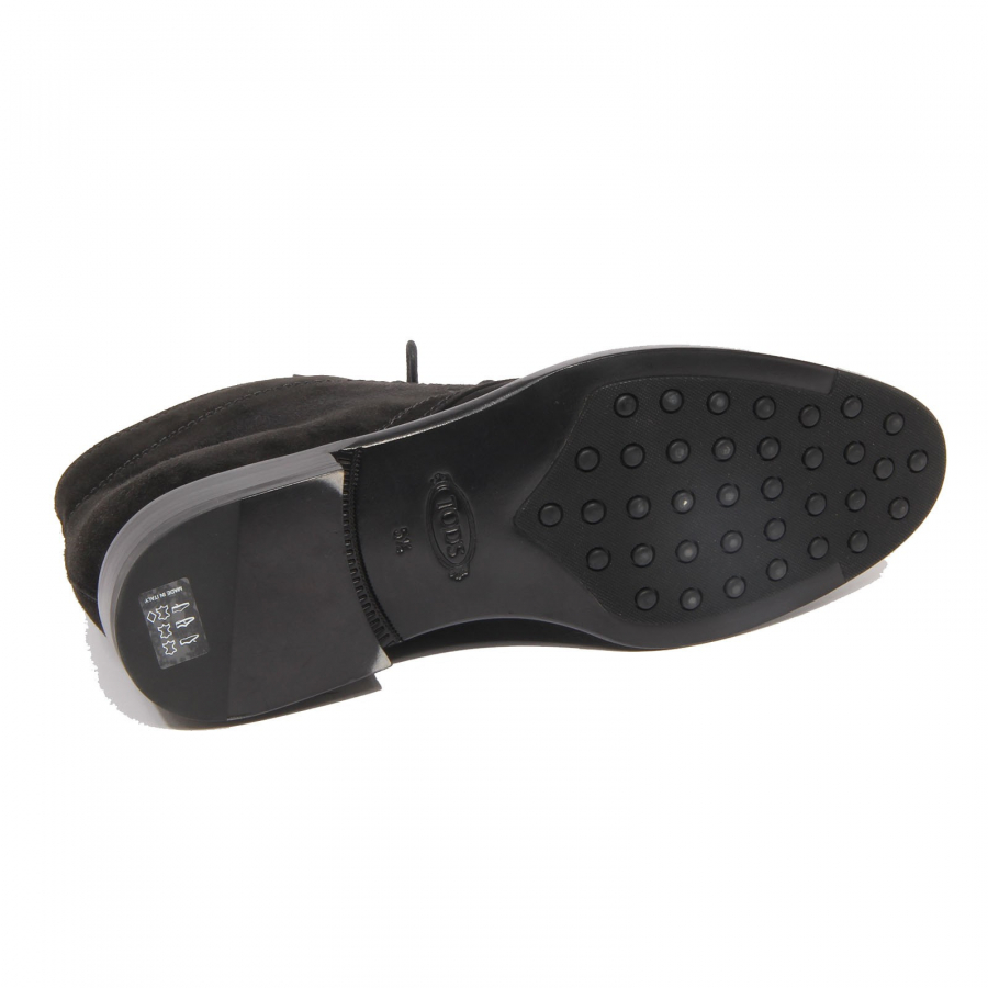 F8054 polacchino uomo black TOD’S scarpe vintage effect boot shoe man 