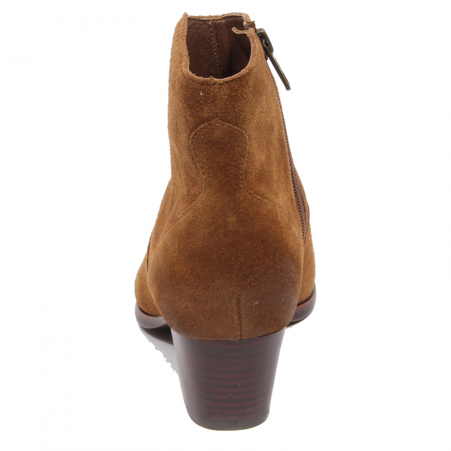 G2444 tronchetto donna ASH HEIDI BIS brown suede ankle boot shoe woman