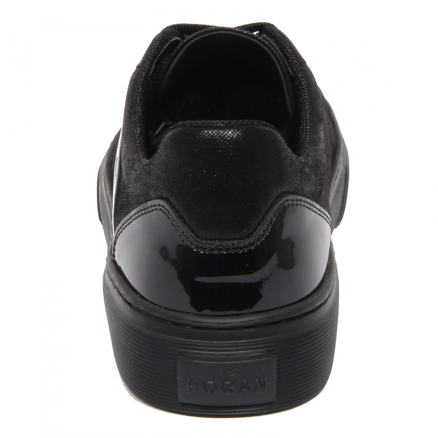 Hogan F7078 sneaker donna black/silver HOGAN ACTIVE ONE H385 glitter shoe woman 