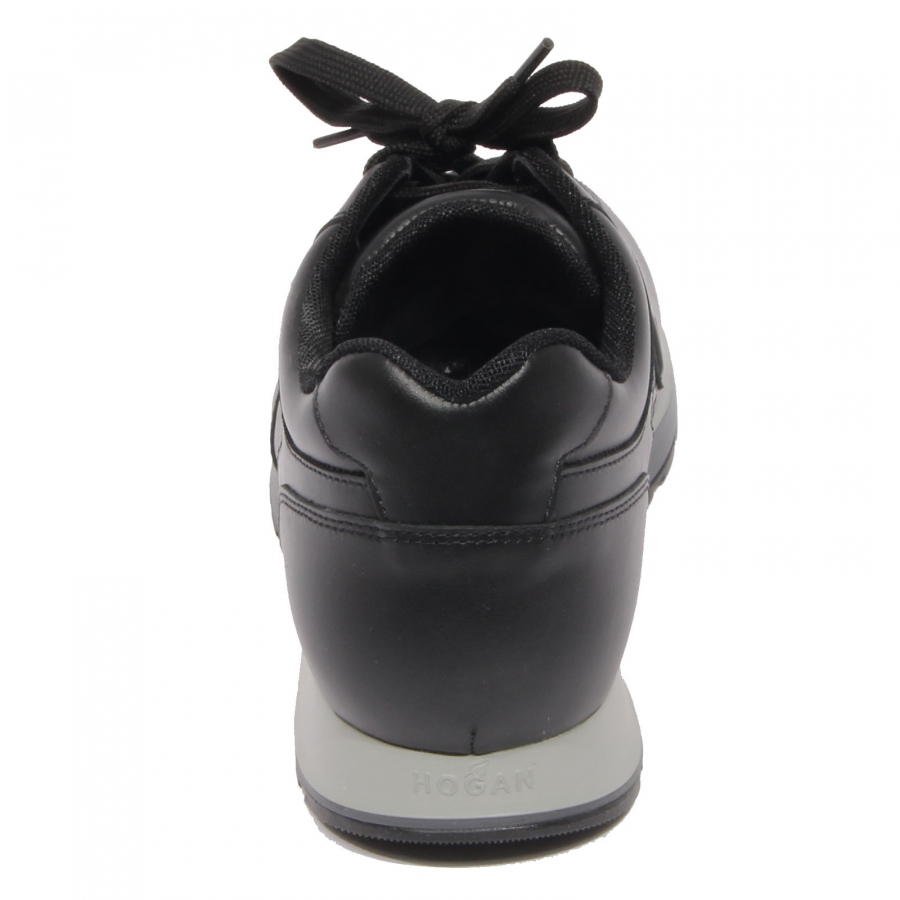 G2664 sneaker uomo HOGAN H321 H 3D black leather shoe man